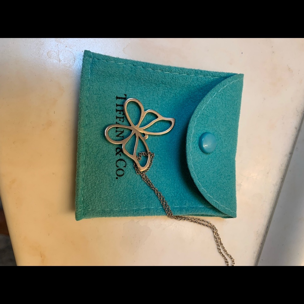 Authentic Tiffany & Co butterfly necklace